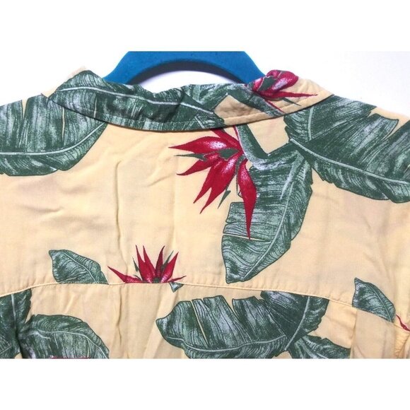 Scandia Woods Mens Shirt XXL Tropical Hawaiian BIRD OF PARADISE Floral Foliage - Picture 4 of 8